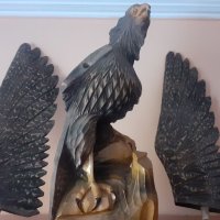 Голям дървен орел - ръчна изработка от Русия/СССР, снимка 11 - Други ценни предмети - 41589620