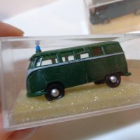 RIETZE BREKINA VW FORD TRANSIT БУС  HO 1/87 МОДЕЛ ИГРАЧКА КОЛИЧКА  ПОЛИЦИЯ, снимка 4 - Колекции - 41101400