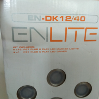 Enlite - 12 бр. LED маркерни водоустойчиви лампи от Англия, снимка 2 - Лед осветление - 44803122