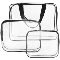 Прозрачна козметична чанта-3 в 1, снимка 2 - Други стоки за дома - 44820799