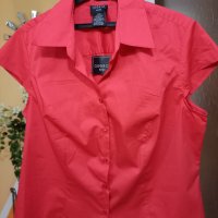 Червена нова дамска риза за едра дама на фирма GEORGE, снимка 1 - Ризи - 40604542