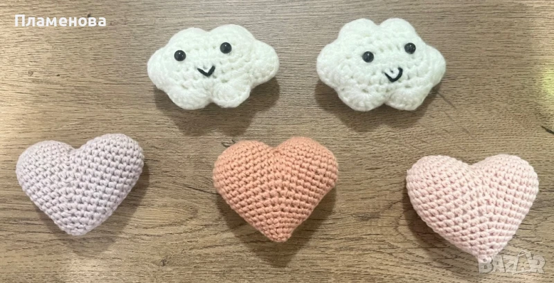 Малки плетени играчки, подходящи за ключодържатели, снимка 1