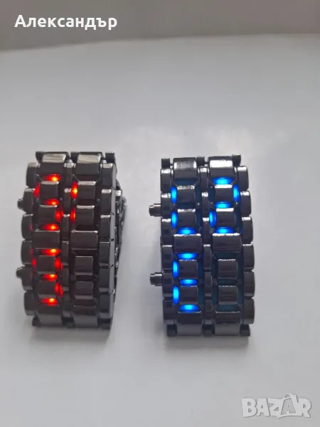 два мъжки метални часовника - 21см дължина, снимка 1