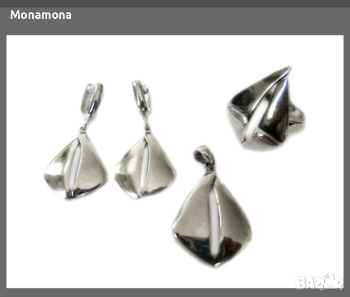 РАЗПРОДАЖБА – красив сребърен комплект , снимка 1