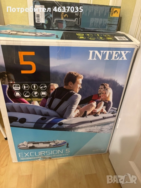 Продавам надуваема лодка Intex Excursion 5, снимка 1