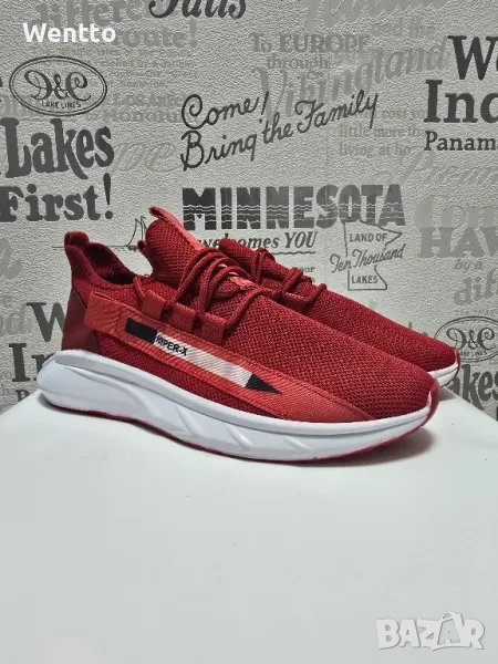 Мъжки маратонки - Червени, снимка 1
