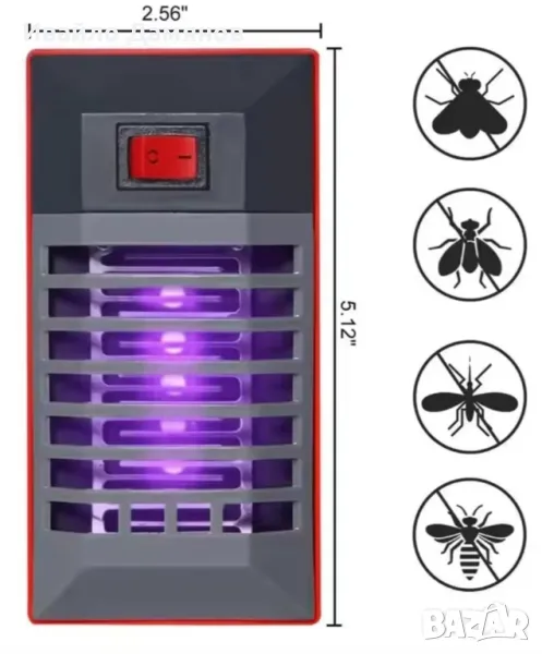 Лампа / репелент / уред за борба насекоми (комари, мухи, мушици....) , снимка 1