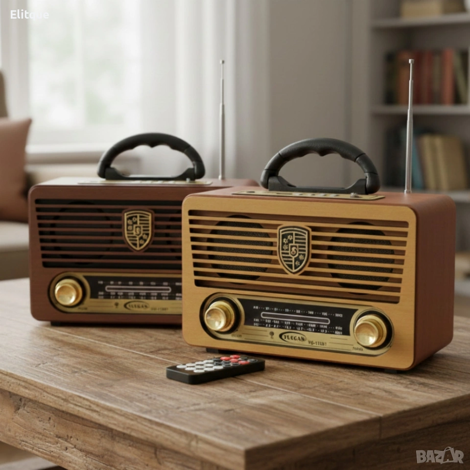 Ретро радио с Bluetooth и дистанционно управление Yuegan, снимка 1