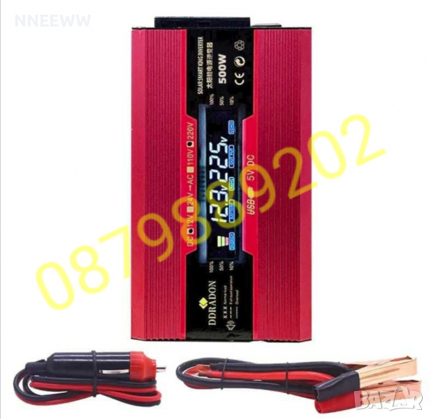 Инвертор 24V-220V 500W / преобразувател 24/220волта 500 вата , снимка 1