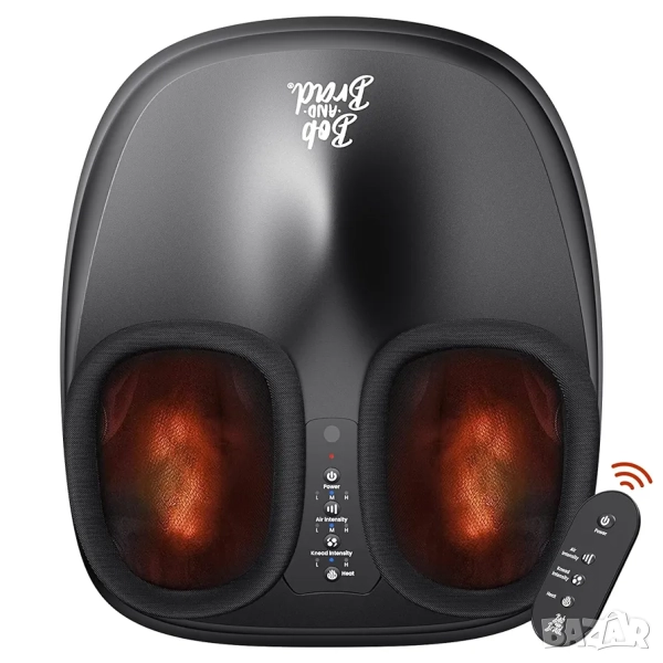 Професионален Шиацу масажор за крака с въздушна компресия и загряване, снимка 1