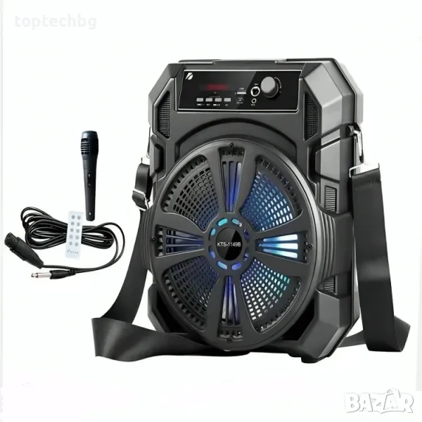 Караоке тонколона с Bluetooth KTS-1149C 8'' и микрофон, снимка 1