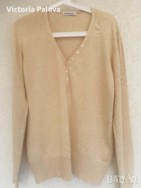 Нежна блуза CASSIS коприна и кашмир, снимка 1