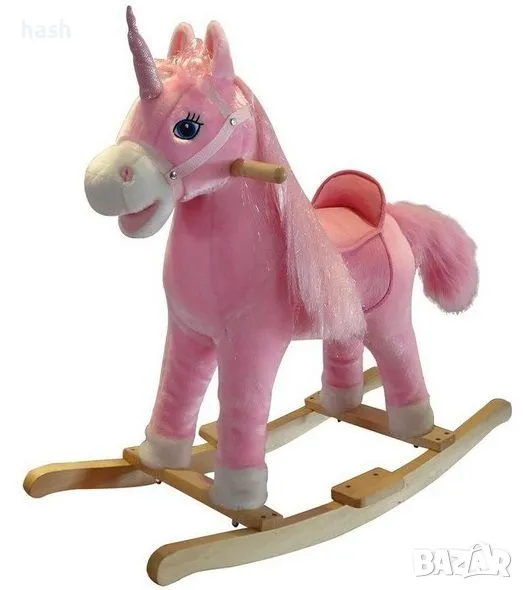 Люлееща се играчка YZS - Еднорог Бела, снимка 1
