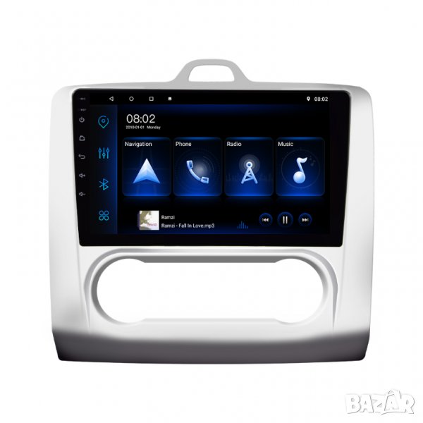 Мултимедия, Двоен дин, Навигация, за Ford Focus 2, Форд Фокус, плеър, 9“ екран, Android, 2 дин, снимка 1