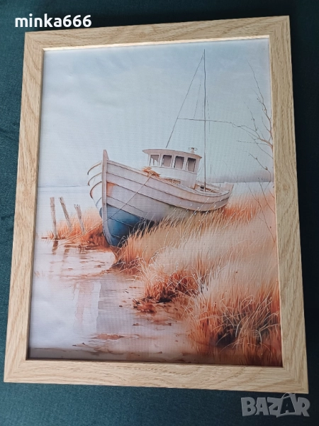 Картина с дървена рамка., снимка 1