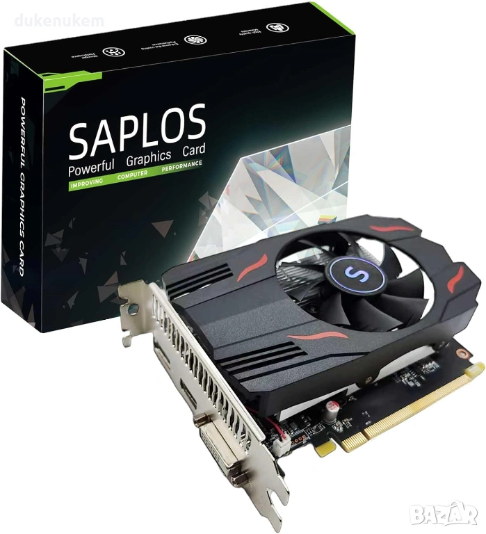 Видеокарта SAPLOS Radeon RX 550 4GB GDDR5 128-bit, снимка 1