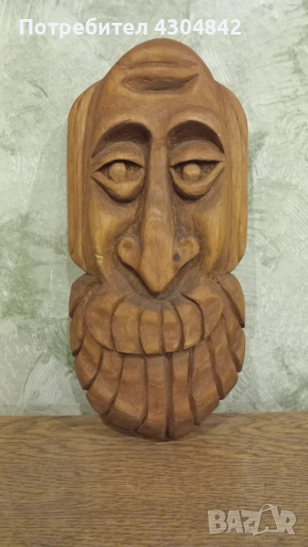 Дърворезба старецът , снимка 1