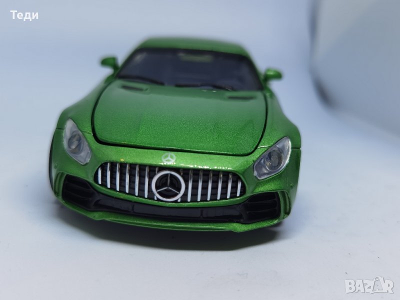 Mercedes Benz GTR макет зелен, снимка 1