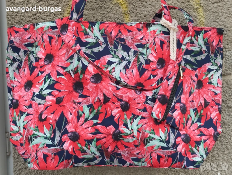 Плажна чанта, голяма чанта за плаж -209, снимка 1