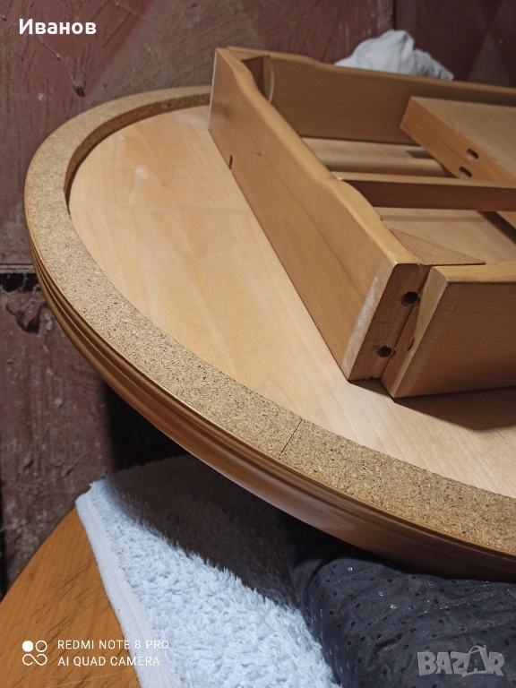 Маса елипса запазена разтегателна 120/80, снимка 1