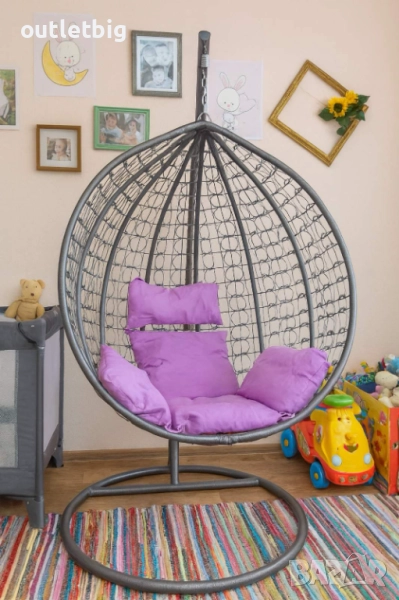 Люлка градинска висяща люлка тип гнездо,яйце–Промоция , снимка 1