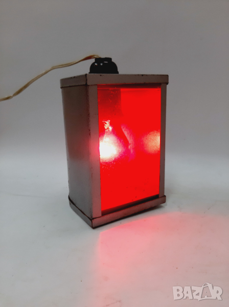 Стара фотографска червена лампа за фотолаборатория(2.3), снимка 1