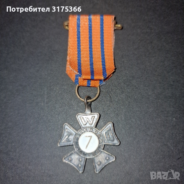 Холандски медал с емайл, снимка 1