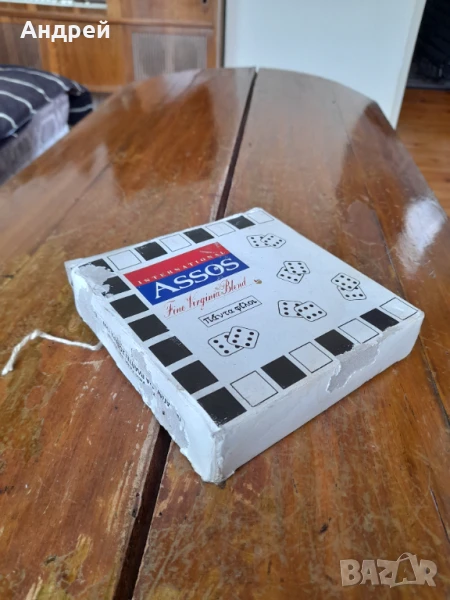 Стара игра Шах,табла,домино Assos, снимка 1