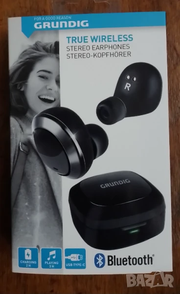 Bluetooth слушалки с микрофон (нови), снимка 1