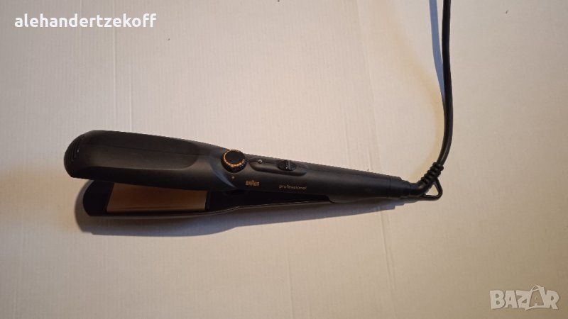  Професионална преса за коса Braun ES-63543705, температура 185 градуса, LED, Черна, снимка 1