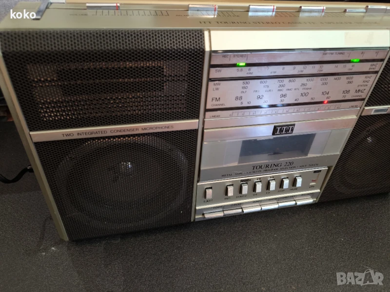 Ретро радио касетофон ITT, снимка 1