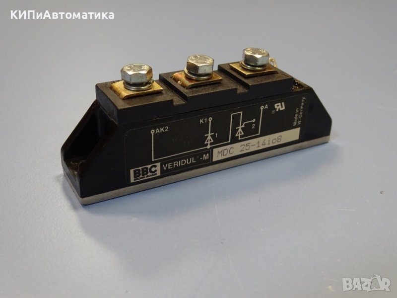 тиристорен модул BBC veridul-M ixys module thyristor MDC 25-14io8, снимка 1