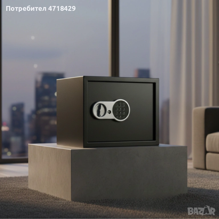 Сейф за ценности Cheffinger с цифрово заключване 8,5L, 16L и 26L варианти, батерии и монтажни болт, снимка 1