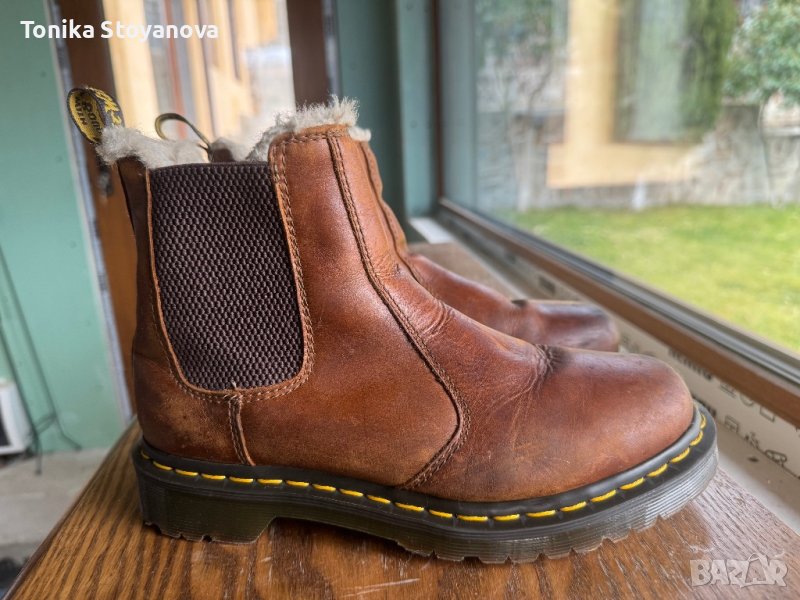 Боти от естествена кожа на Dr. Martens, снимка 1