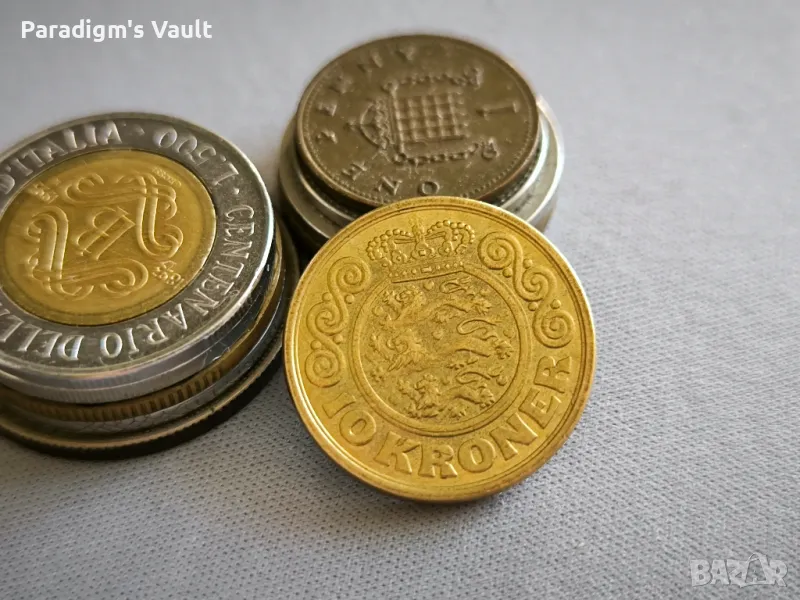 Монета - Дания - 10 крони | 1989г., снимка 1