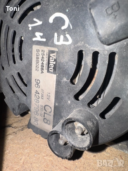Алтернатор / генератор Citroen C3 96 428796 80, снимка 1