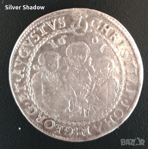 Монета Саксония 1/2 Талер 1601 г "Тримата братя", снимка 1