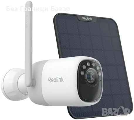 Нова 2K Безжична Камера Reolink с ColorX Нощно Виждане + Соларен Панел, снимка 1