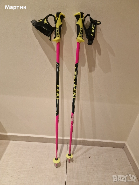 LEKI щеки 95 см neon pink розови WC Lite Airfoil, снимка 1