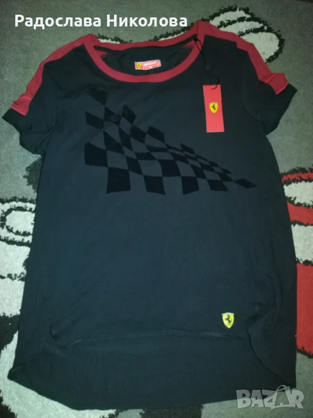 Дамска тениска Ferrari , снимка 1