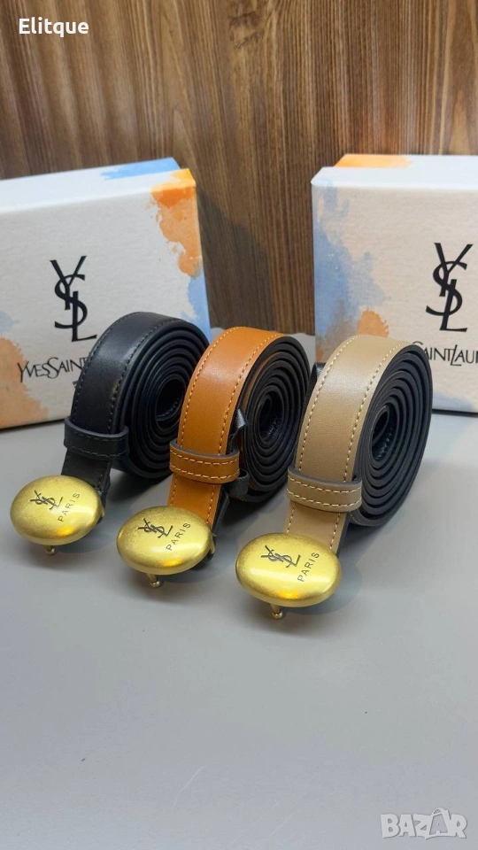 колани от естествена кожа в кутия ysl saint laurent , снимка 1