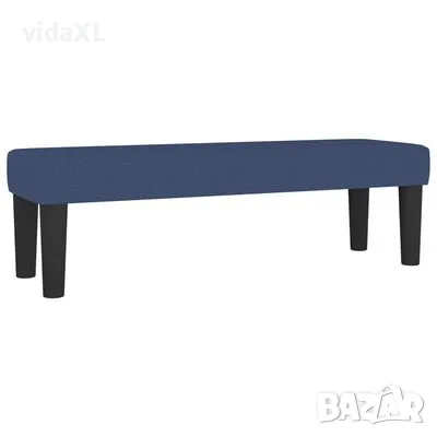 vidaXL Пейка, синя, 100x30x30 см, плат（SKU:346650, снимка 1