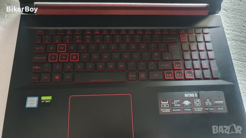 acer nitro 5 17,3" 120hz / i7 9750h / rtx2060, снимка 1