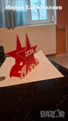 Салфетник с надпис ЦСКА, снимка 2 - Декорация за дома - 53060756