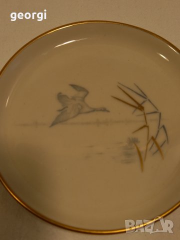 немски порцеланови чинийки с птици , снимка 4 - Колекции - 42574484