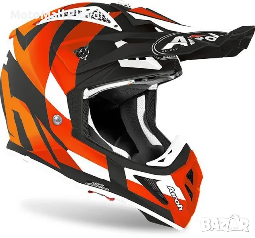 airoh каска aviator ace trick orange размери s m l мото, снимка 4 - Аксесоари и консумативи - 49347960