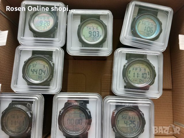 Водоустойчив мъжки спортен часовник LED кварц с големи цифри, снимка 2 - Мъжки - 40654796