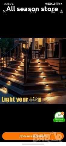 Соларни лампи за парапет 