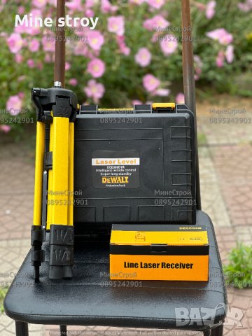4D ЛАЗЕРЕН НИВЕЛИР DeWalt с 16 линии 4 точков Зелен Лъч + ПРИЕМНИК 30м, снимка 2 - Измервателни инструменти - 41187650
