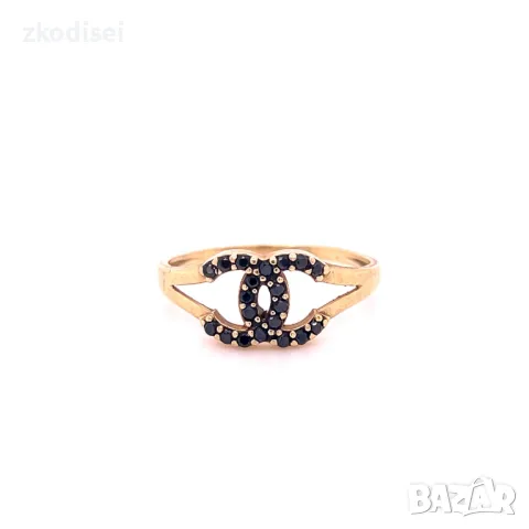 Златен дамски пръстен 1,71гр. 14кр.проба:585 размер:56 модел:28058-1, снимка 1